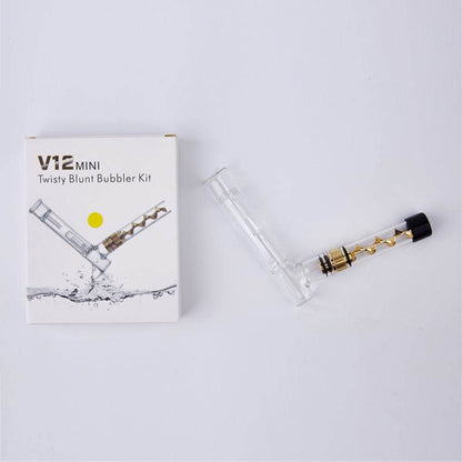 V12mini Hookah Set Spiral Pipe Atomizer Pipe Glass Twisty Blunt Smoker