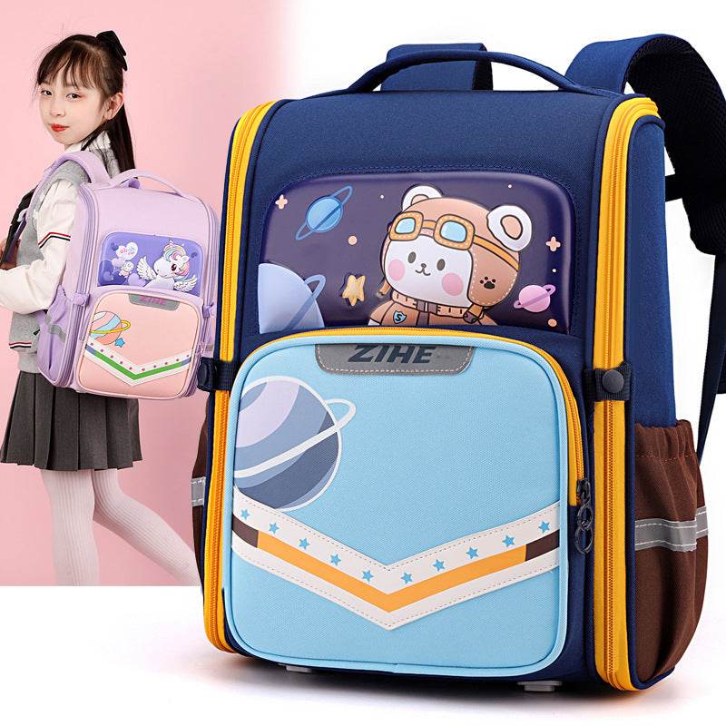 Sac à dos cartable grande capacité avec soutien dorsal