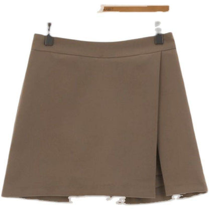 Elegant Hip Side Slit Mini Skirt for women