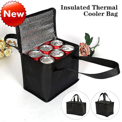 Sac isotherme portable pour le déjeuner Sac de transport pour boissons Sac isotherme pour livraison de nourriture