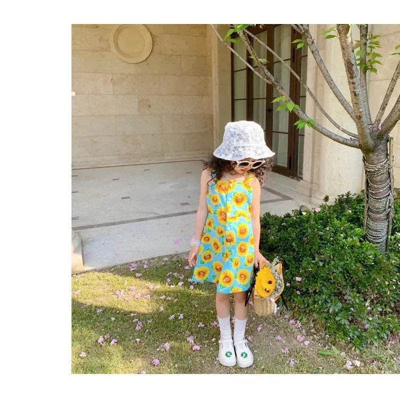 Casual Summer Floral cotton dress for baby girl