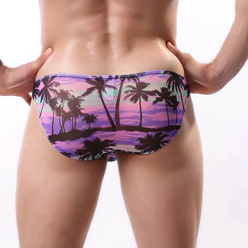 Men's Printed Mesh Briefs, Soft Breathable Fabric, Multi-Color Pack