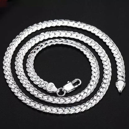 18k Gold Side Chain Necklaces