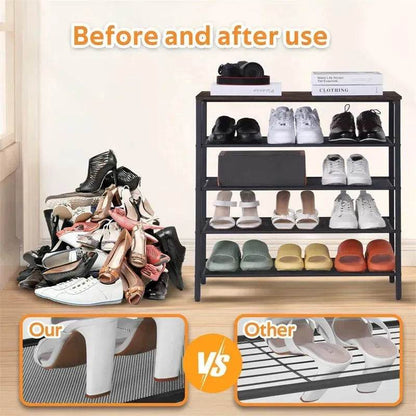 Range-chaussures 4 niveaux pour entrée