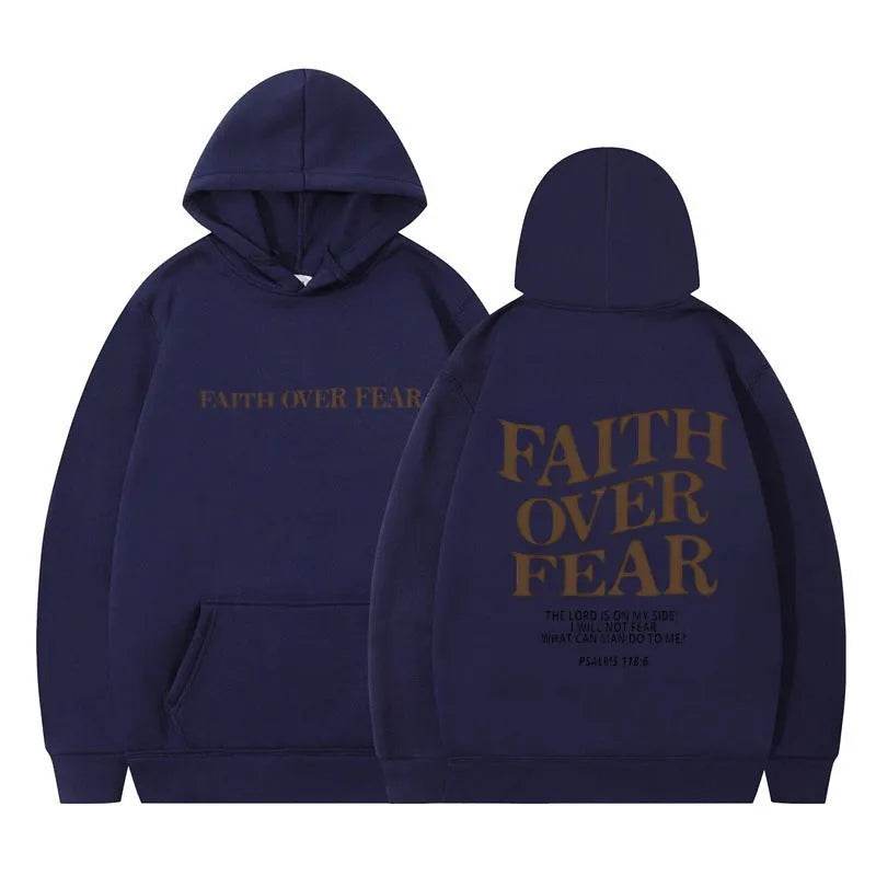 Nouveau sweat à capuche unisexe Faith Fear imprimé
