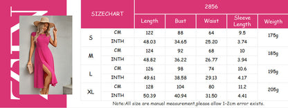 Women’s Solid Color Backless Slit Dress – Sleeveless Slim-Fit Summer Maxi Dress