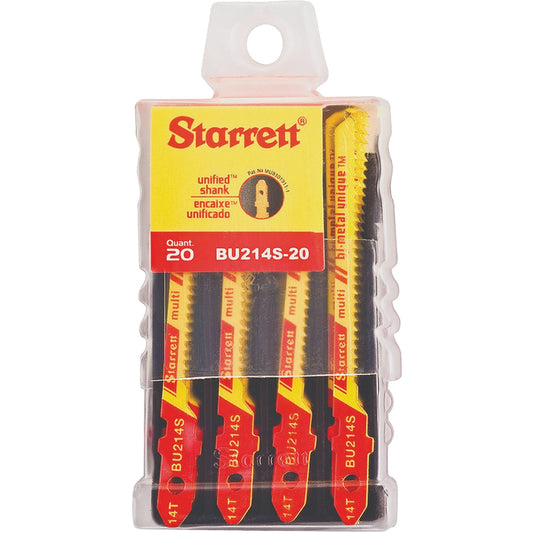 Unified Shank® Jig Saw Blades, Bi-Metal, 2" L, 14 TPI