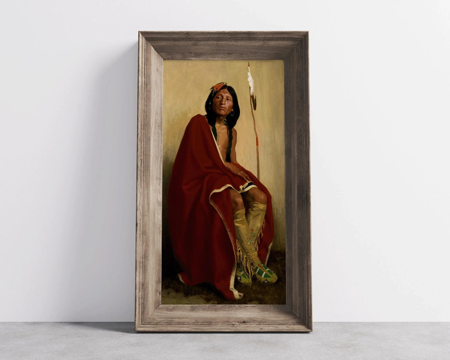 Eanger Irving Couse - Elk-Foot of the Taos Tribe - Vintage Native American Portrait Art