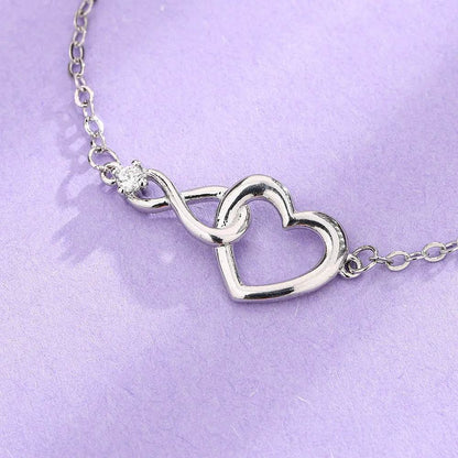 Bracelet cœur Bijoux de mode Bracelet amour polyvalent Cadeau pour petite amie Saint-Valentin