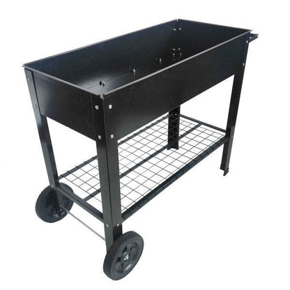 Rolling Mobile Raised Garden Bed Cart Planter Garden Bed Cart