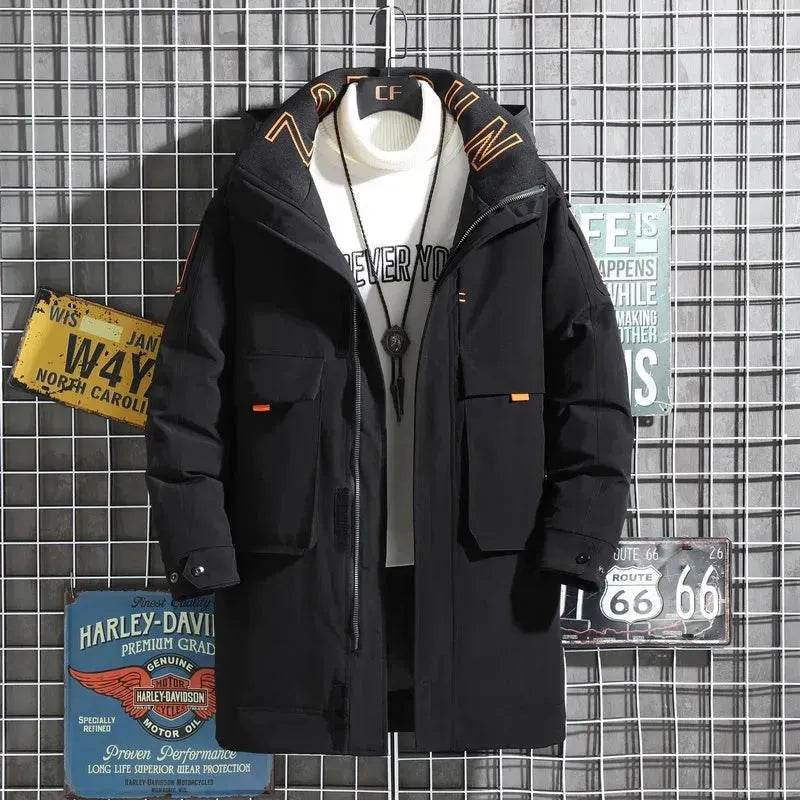 Automne Hiver Doudoune de travail mi-longue homme