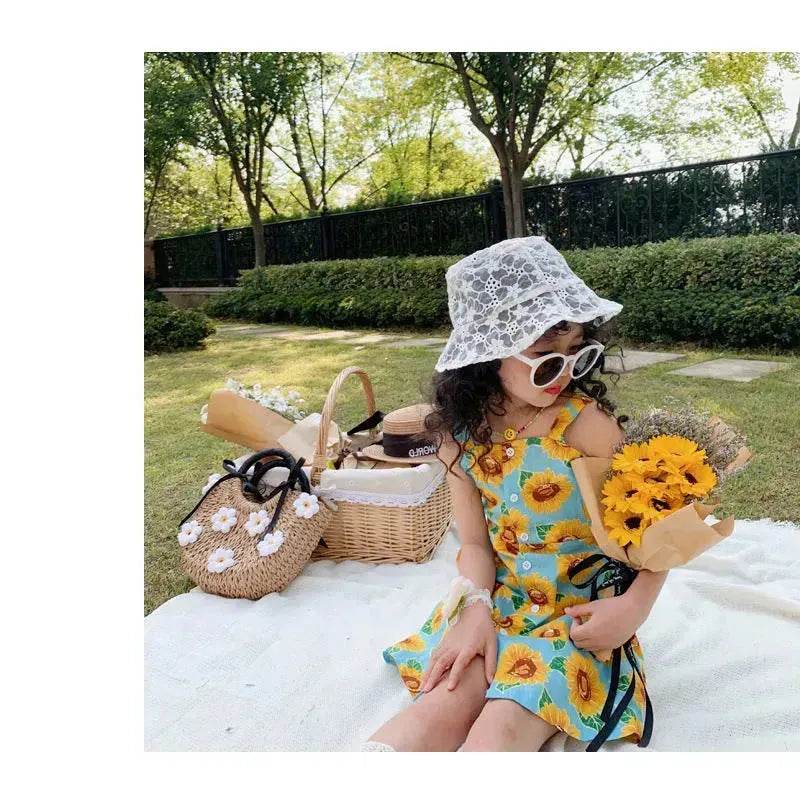 Casual Summer Floral cotton dress for baby girl