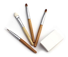 Ensemble d'applicateurs de maquillage écologiques