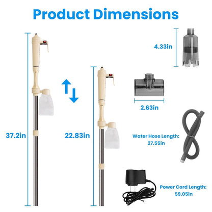 Powerful Electric Aquarium Vacuum Gravel Cleaner