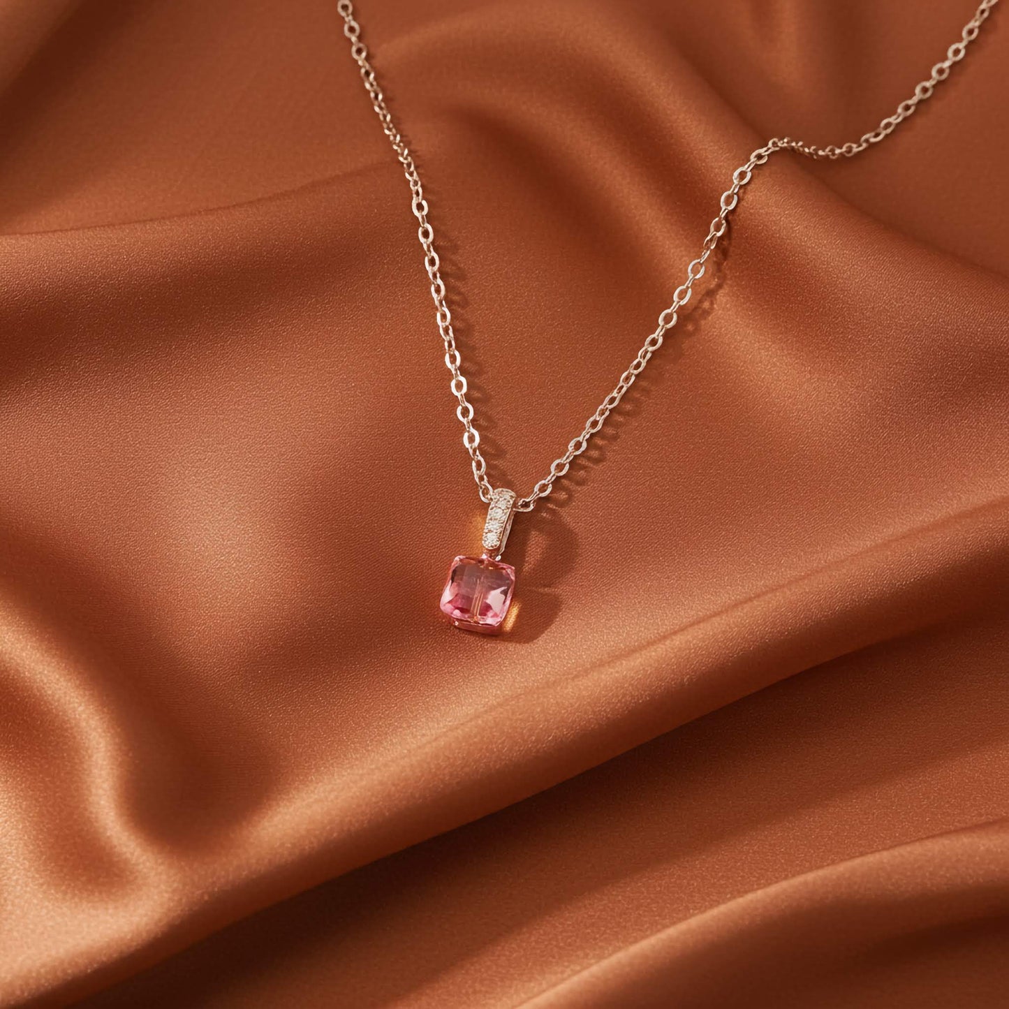Radiant Cut Solitaire Pendant Necklace - Dazzling Minimalist Jewelry