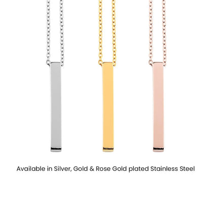 Custom Date Engravable Necklace