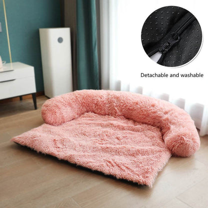 Tapis de lit amovible pour animaux de compagnie, canapé-lit pour chien, lit en peluche pour animaux de compagnie