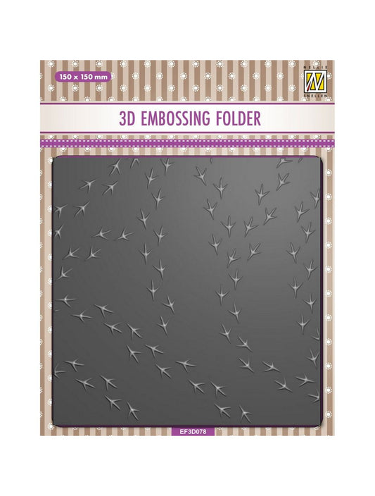 Nellie's Choice - 3D Embossing Folder Birdfeet