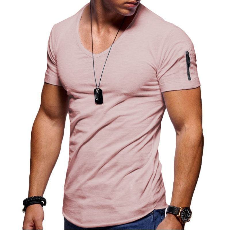 Men's Short Sleeve Cotton Casual Polo T shirt
