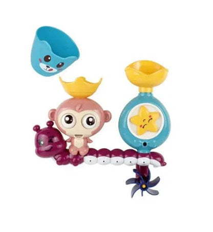 Bath toy duck waterwheel