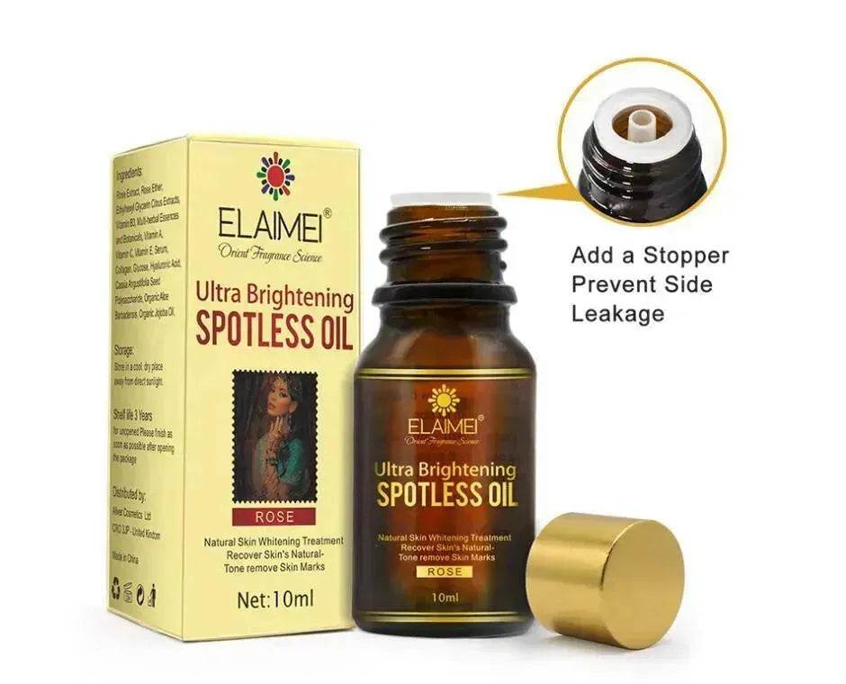 ELAIMEI Huile Ultra Éclaircissante Anti-taches Taches de rousseur et dissolvant de taches brunes