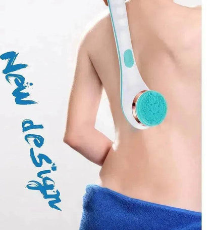 Brosse de Bain Électrique en Silicone, Exfoliant pour le Dos, Rechargeable USB, 2 Vitesses, Rotative, Étanche pour Douche Spa, Brosse Nettoyante pour le Corps