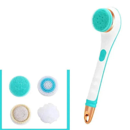 Brosse de Bain Électrique en Silicone, Exfoliant pour le Dos, Rechargeable USB, 2 Vitesses, Rotative, Étanche pour Douche Spa, Brosse Nettoyante pour le Corps