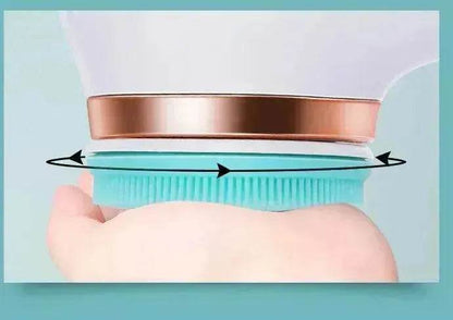 Brosse de Bain Électrique en Silicone, Exfoliant pour le Dos, Rechargeable USB, 2 Vitesses, Rotative, Étanche pour Douche Spa, Brosse Nettoyante pour le Corps