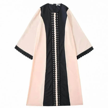 Embroidered Cotton Robe Abaya Dress for Arab Dubai Turkey Middle East Women.