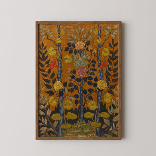 Estampe de roses d'Émile Bernard : Nature morte impressionniste vintage, Giclée d'art