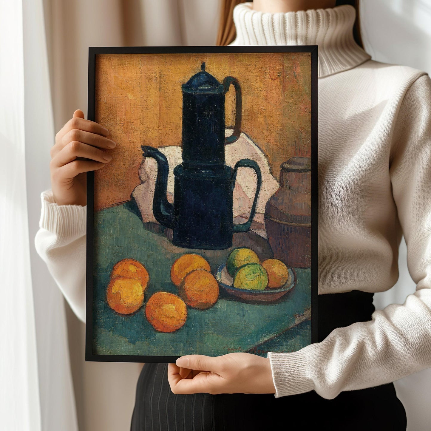 Emile Bernard Still Life Art Print: The Blue Coffee Pot (Framed or Unframed)