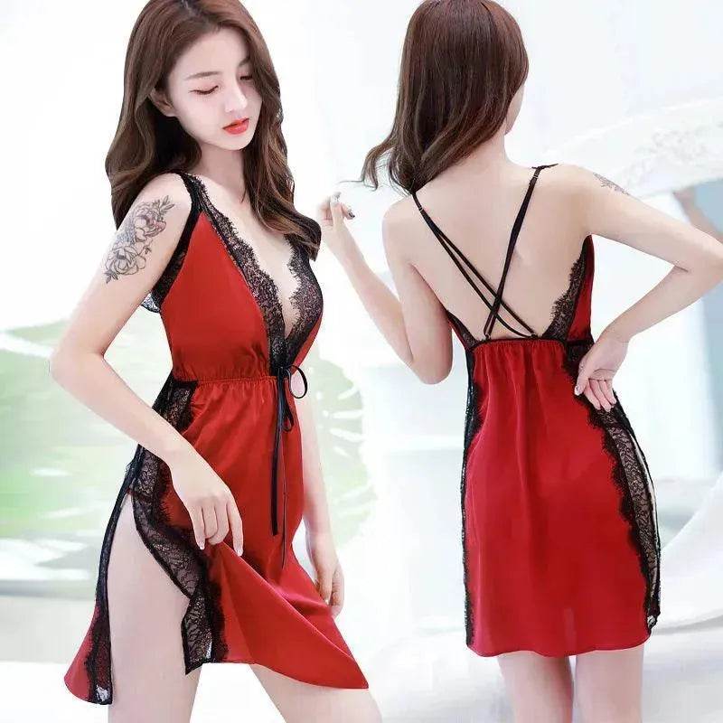 Lingerie érotique Pyjama à bretelles charmant