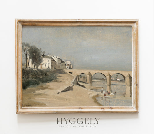 Impression d'Art Paysage Vintage Désertique et Marin L0139