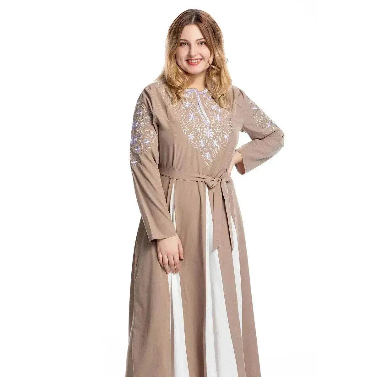European And American Large Fashion Embroidery Dress