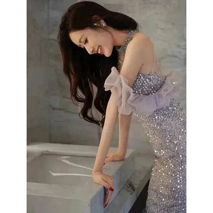 Evening Gown Women's Halter French Style