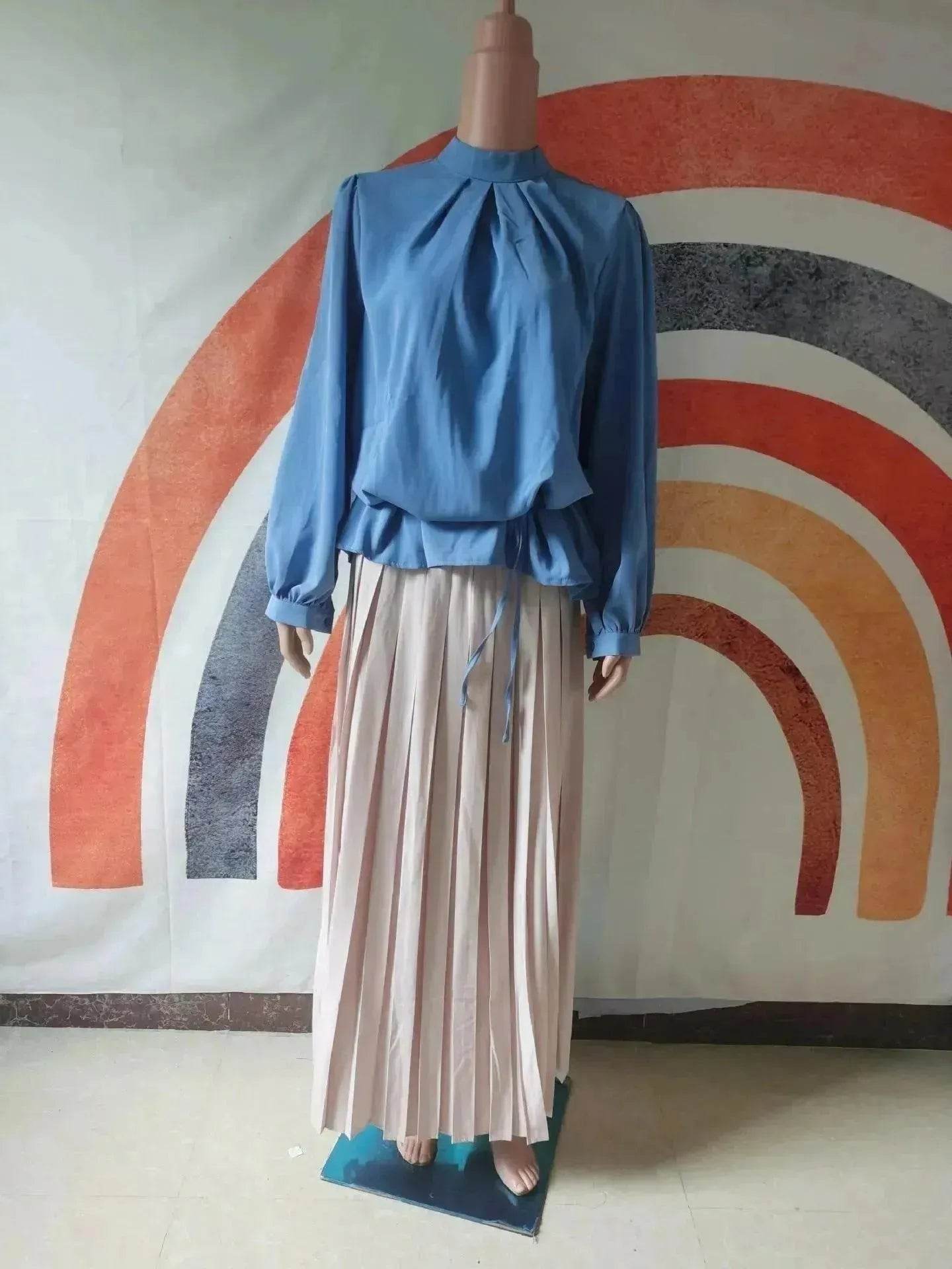 Magnifique ensemble de jupe plissée pour femmes du Moyen-Orient (Arabie, Dubaï, Turquie)
