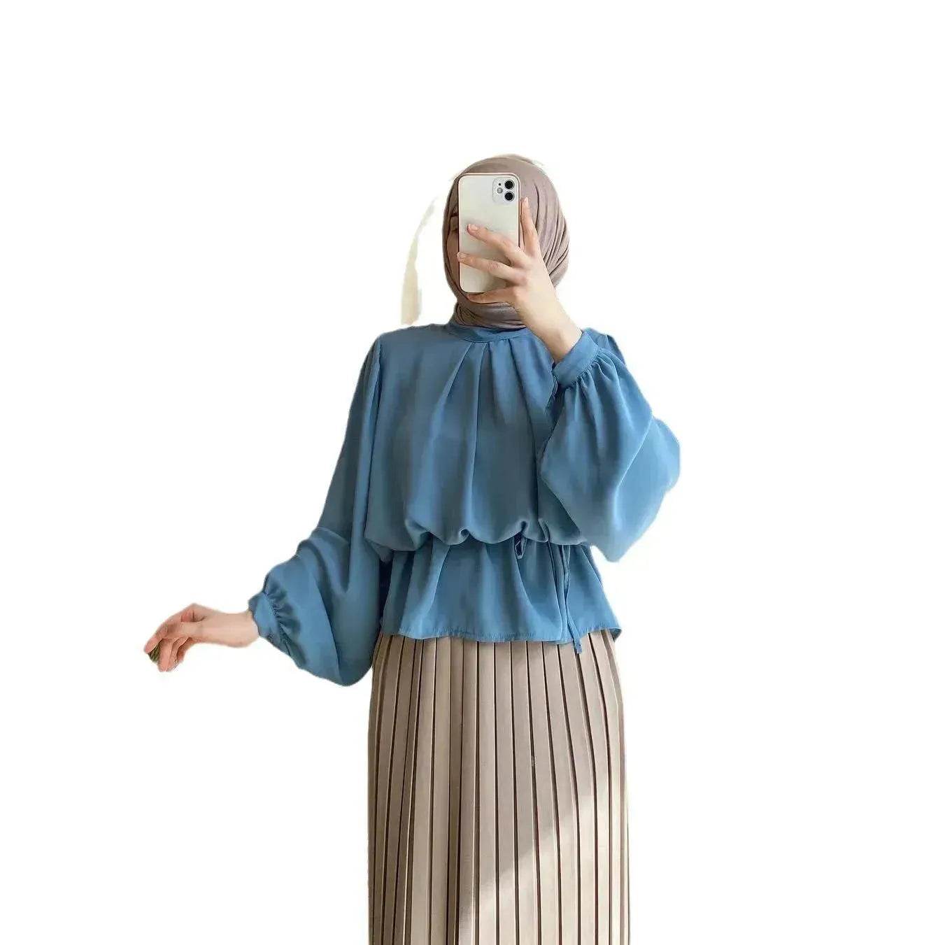 Magnifique ensemble de jupe plissée pour femmes du Moyen-Orient (Arabie, Dubaï, Turquie)