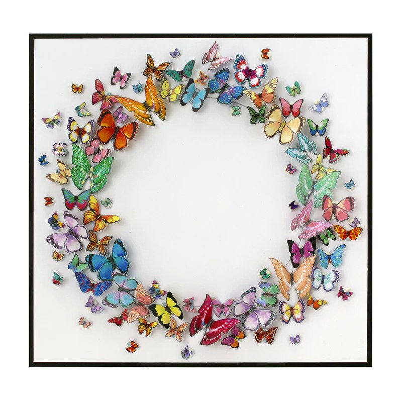 Découpage Découpé à l'Emporte-Pièce - Un Kaléidoscope de Papillons (Lot de 2)