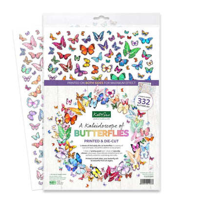 Découpage Découpé à l'Emporte-Pièce - Un Kaléidoscope de Papillons (Lot de 2)