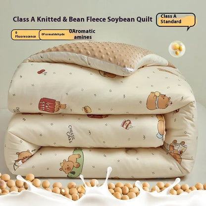 Beanie Velvet Quilt Soybean Fiber Duvet Insert Autumn And Winter