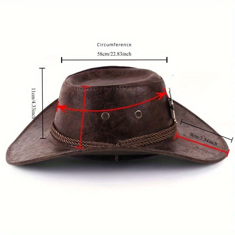 [Bullhide Cowboy Hat] Western Cowboy One Bullhide Rivet Cowboy Hat | Outdoor Sunshade Hat