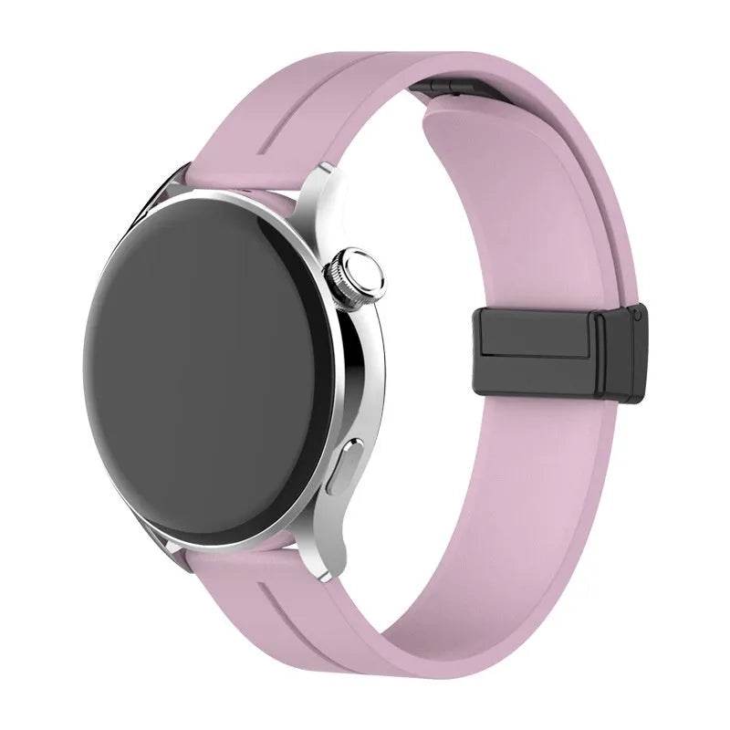Applicable Watt4 Strap Silicone Magnetic Folding Buckle Watch Band