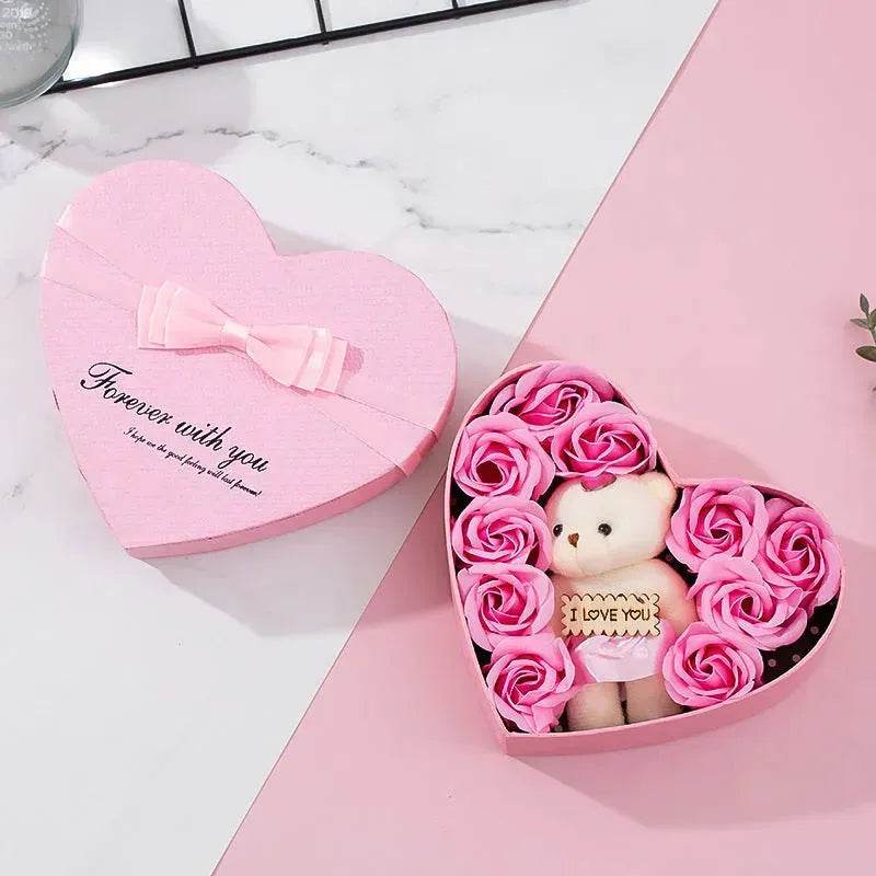 Heart-shaped Rose Red Gift Box New Year Christmas Gift Box Valentine's Day Christmas Gift Mother's Day Birthday Gift