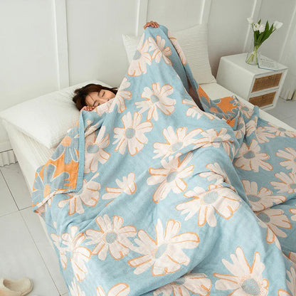 Cotton Four-layer Gauze Towel Blanket Air Conditioning Blanket Thin Duvet