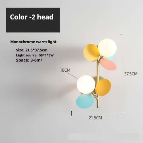 Nordic Macaron Pendant Light Fixture – Creative Glass Dining Room & Living Room Lamp with G9 LED Lighting