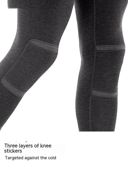 Men's Warm Pants Graphene Thick Long John Loungewear