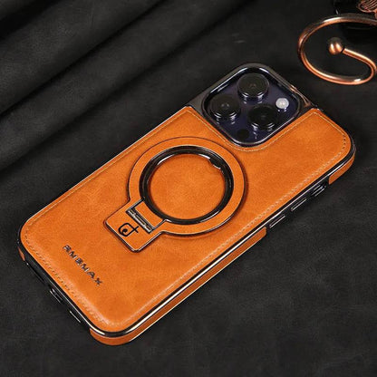 Luxury Magnetic Bracket Phone Case Business Drop-resistant Leather Case