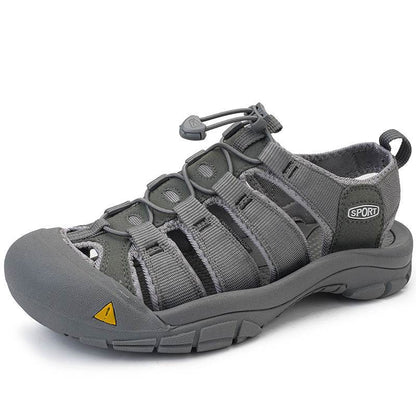 Men's Thick Bottom Toe Cap Beach Upstream Plus Size Outdoor Casual Shoes
