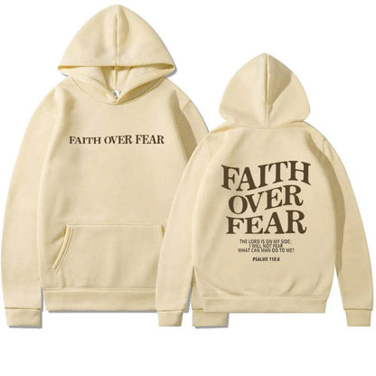 Nouveau sweat à capuche unisexe Faith Fear imprimé
