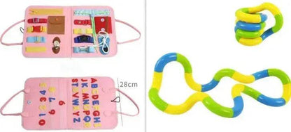 Nouvelle planche d'activités pour enfants Busy Board, jeu d'apprentissage de l'habillage et du boutonnage pour bébé, jouet d'apprentissage sensoriel préscolaire pour l'éducation précoce